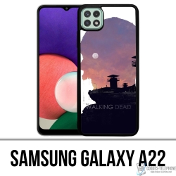 Coque Samsung Galaxy A22 - Walking Dead Ombre Zombies