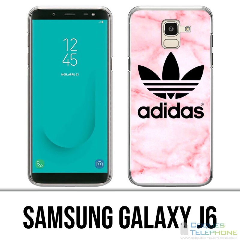 Samsung Galaxy J6 case - Adidas Marble Pink