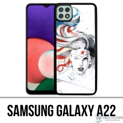Cover Samsung Galaxy A22 - Wonder Woman Arte
