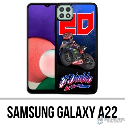 Samsung Galaxy A22 Case - Quartararo 21 Cartoon