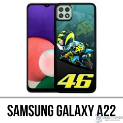 Samsung Galaxy A22 Case - Rossi 46 Petronas Motogp Cartoon