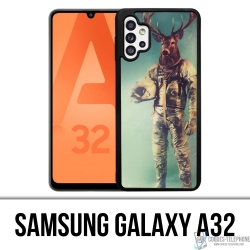 Coque Samsung Galaxy A32 - Animal Astronaute Cerf
