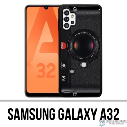 Samsung Galaxy A32 Case - Vintage Kamera Schwarz