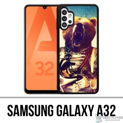 Custodia per Samsung Galaxy A32 - Orso astronauta