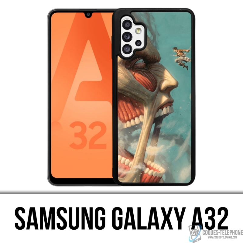 Samsung Galaxy A32 Case - Angriff auf Titan Art