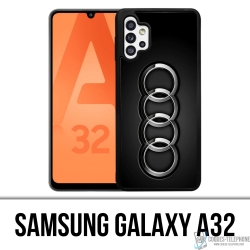 Custodia per Samsung Galaxy A32 - Logo Audi in metallo