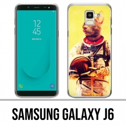 Samsung Galaxy J6 Hülle - Tierastronauten-Katze