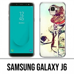 Samsung Galaxy J6 Hülle - Tierastronauten-Dinosaurier
