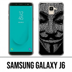 Samsung Galaxy J6 Hülle - Anonymes 3D
