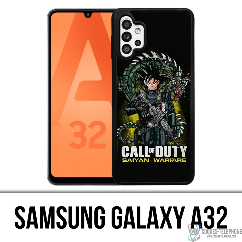 Coque Samsung Galaxy A32 - Call Of Duty X Dragon Ball Saiyan Warfare