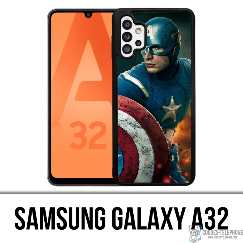 Coque Samsung Galaxy A32 - Captain America Comics Avengers