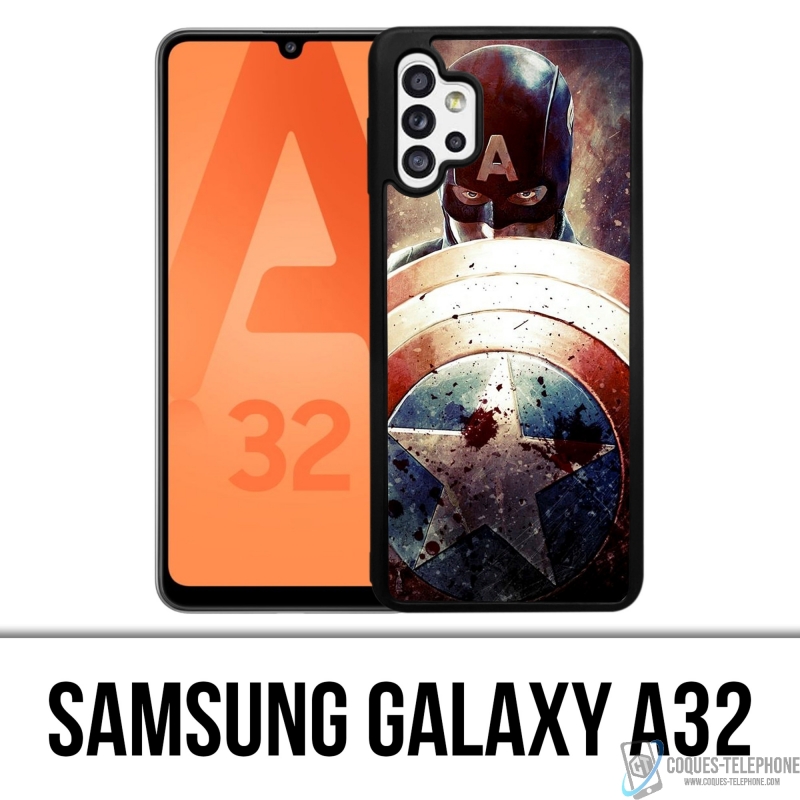 Samsung Galaxy A32 Case - Captain America Grunge Avengers