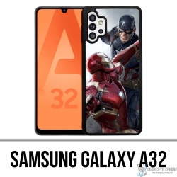 Samsung Galaxy A32 Case - Captain America vs Iron Man Avengers