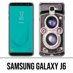 Custodia Samsung Galaxy J6 - Fotocamera vintage nera