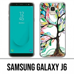 Samsung Galaxy J6 Hülle - Mehrfarbiger Baum