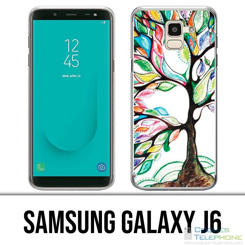Carcasa Samsung Galaxy J6 - Árbol multicolor