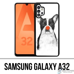 Samsung Galaxy A32 Case - Clown Bulldog Dog