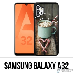 Coque Samsung Galaxy A32 - Chocolat Chaud Marshmallow