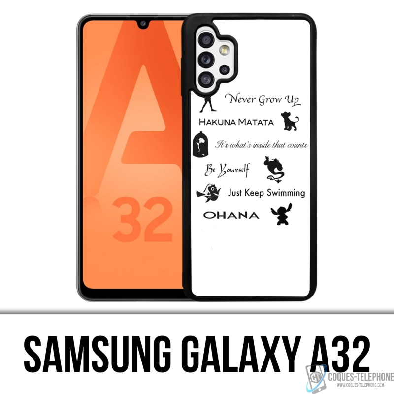 Cover Samsung Galaxy A32 - Frasi Disney