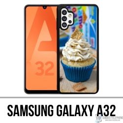 Coque Samsung Galaxy A32 - Cupcake Bleu
