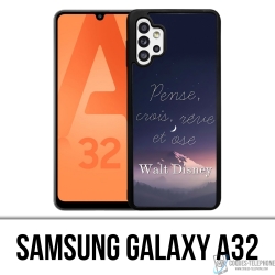 Custodia per Samsung Galaxy A32 - Disney Quote Think Believe