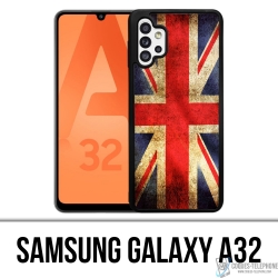 Funda Samsung Galaxy A32 - Bandera de Reino Unido vintage