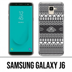 Samsung Galaxy J6 case - Gray Azteque