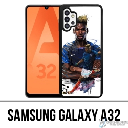 Samsung Galaxy A32 Case - Football France Pogba Drawing
