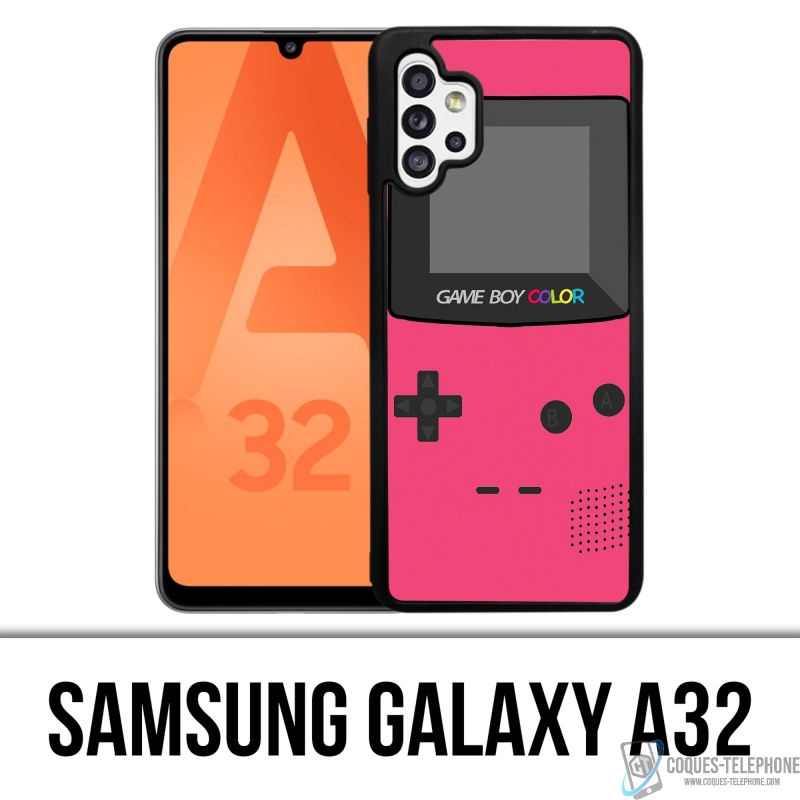 Coque Samsung Galaxy A32 - Game Boy Color Rose