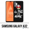 Samsung Galaxy A32 Case - Go Big oder Go Home Bodybuilding