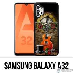 Coque Samsung Galaxy A32 - Guns N Roses Guitare