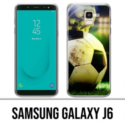 Coque Samsung Galaxy J6 - Ballon Football Pied
