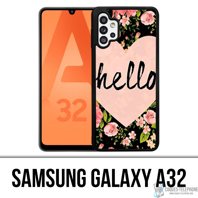 Samsung Galaxy A32 Case - Hallo rosa Herz