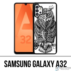 Coque Samsung Galaxy A32 - Hibou Azteque