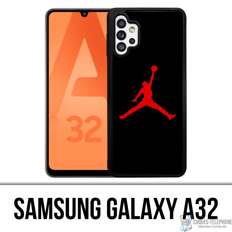 Funda Samsung Galaxy A32 - Jordan Basketball Logo Negro