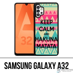 Cover Samsung Galaxy A32 - Mantieni la calma Hakuna Mattata