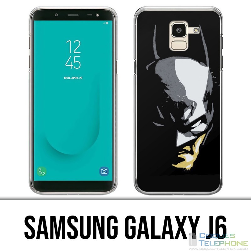 Samsung Galaxy J6 Hülle - Batman Paint Face