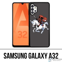 Coque Samsung Galaxy A32 - Licorne Deadpool Spiderman