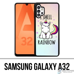 Coque Samsung Galaxy A32 - Licorne I Smell Raimbow
