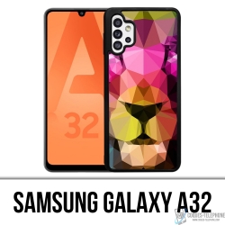 Samsung Galaxy A32 Case - Geometrischer Löwe
