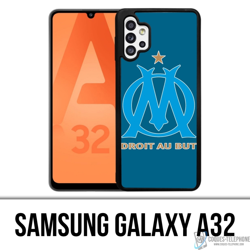Samsung Galaxy A32 Case - Om Marseille Logo Großer Blauer Hintergrund