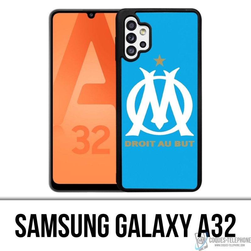 Custodia Samsung Galaxy A32 - Logo Om Marsiglia Blu