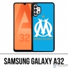 Coque Samsung Galaxy A32 - Logo Om Marseille Bleu