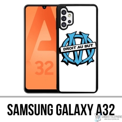 Coque Samsung Galaxy A32 - Logo Om Marseille Droit Au But