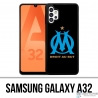 Coque Samsung Galaxy A32 - Logo Om Marseille Noir