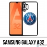 Coque Samsung Galaxy A32 - Logo Psg Fond Blanc