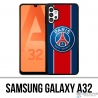 Coque Samsung Galaxy A32 - Logo Psg New Bande Rouge