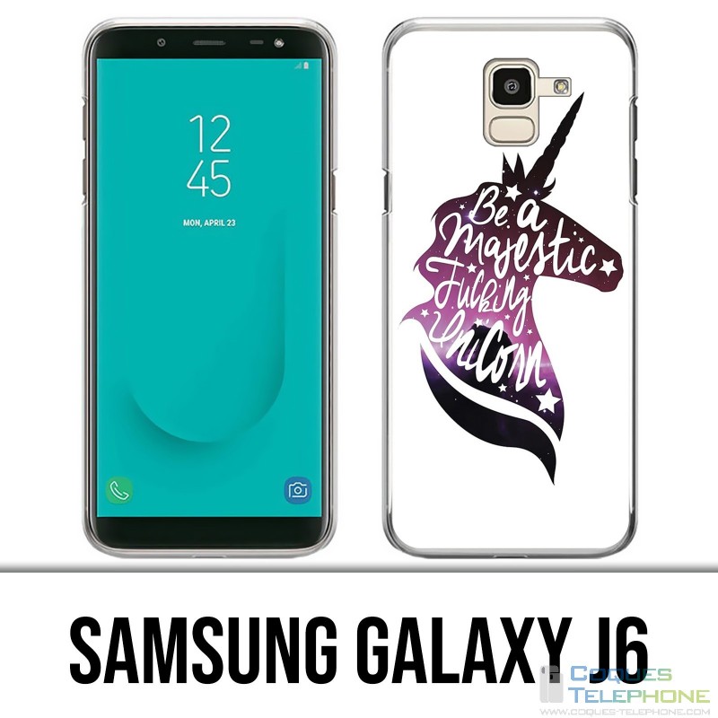 Coque Samsung Galaxy J6 - Be A Majestic Unicorn