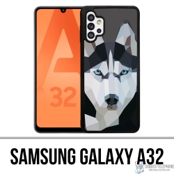 Cover Samsung Galaxy A32 - Wolf Husky Origami