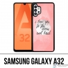 Coque Samsung Galaxy A32 - Love Message Moon Back